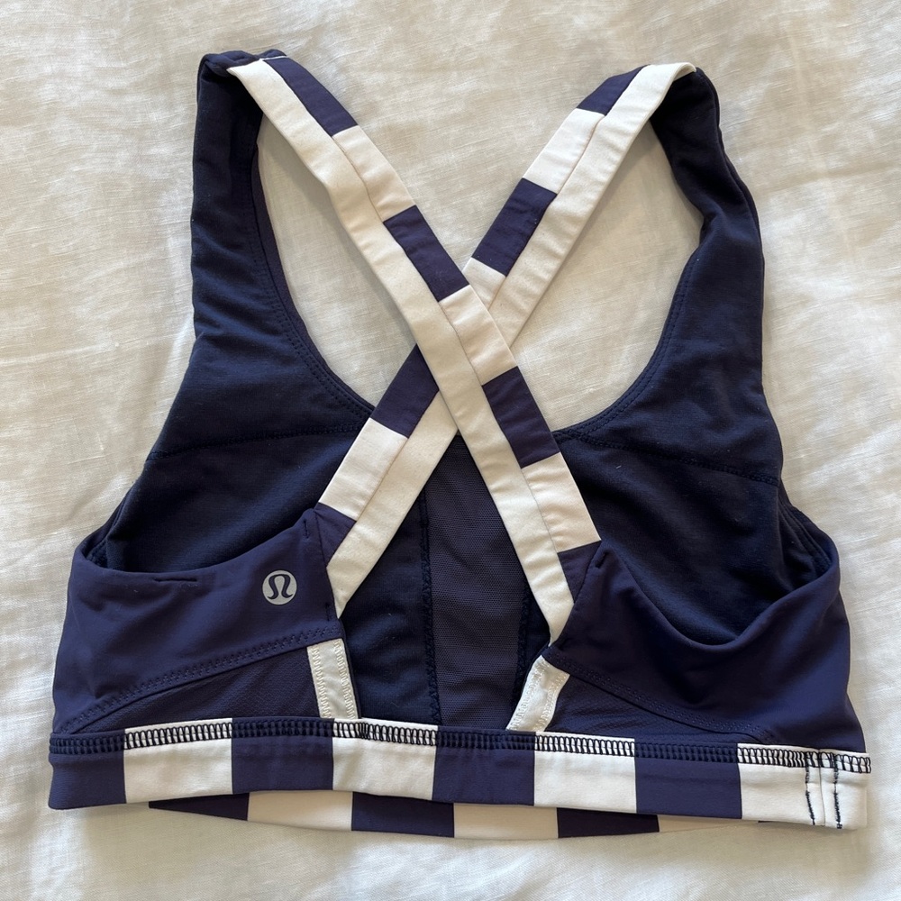 Perfect condition - purple and white Lululemon bra